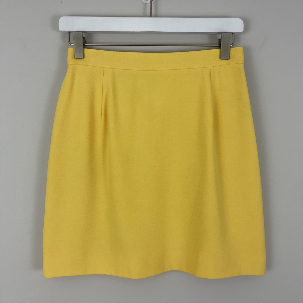 Vintage TAIGA Paris Bright Yellow Mini Skirt